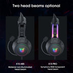 Casque de jeu ONIKUMA à oreilles de chat - Oreilles détachables RGB