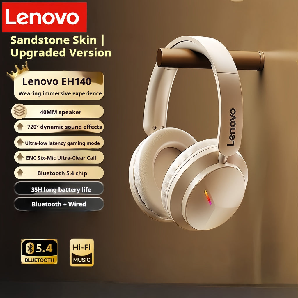 Écouteurs de jeu sans fil Lenovo EH140 - Basses à faible latence