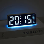 LED Digital Alarm Clock - Ambient Light USB Powered
