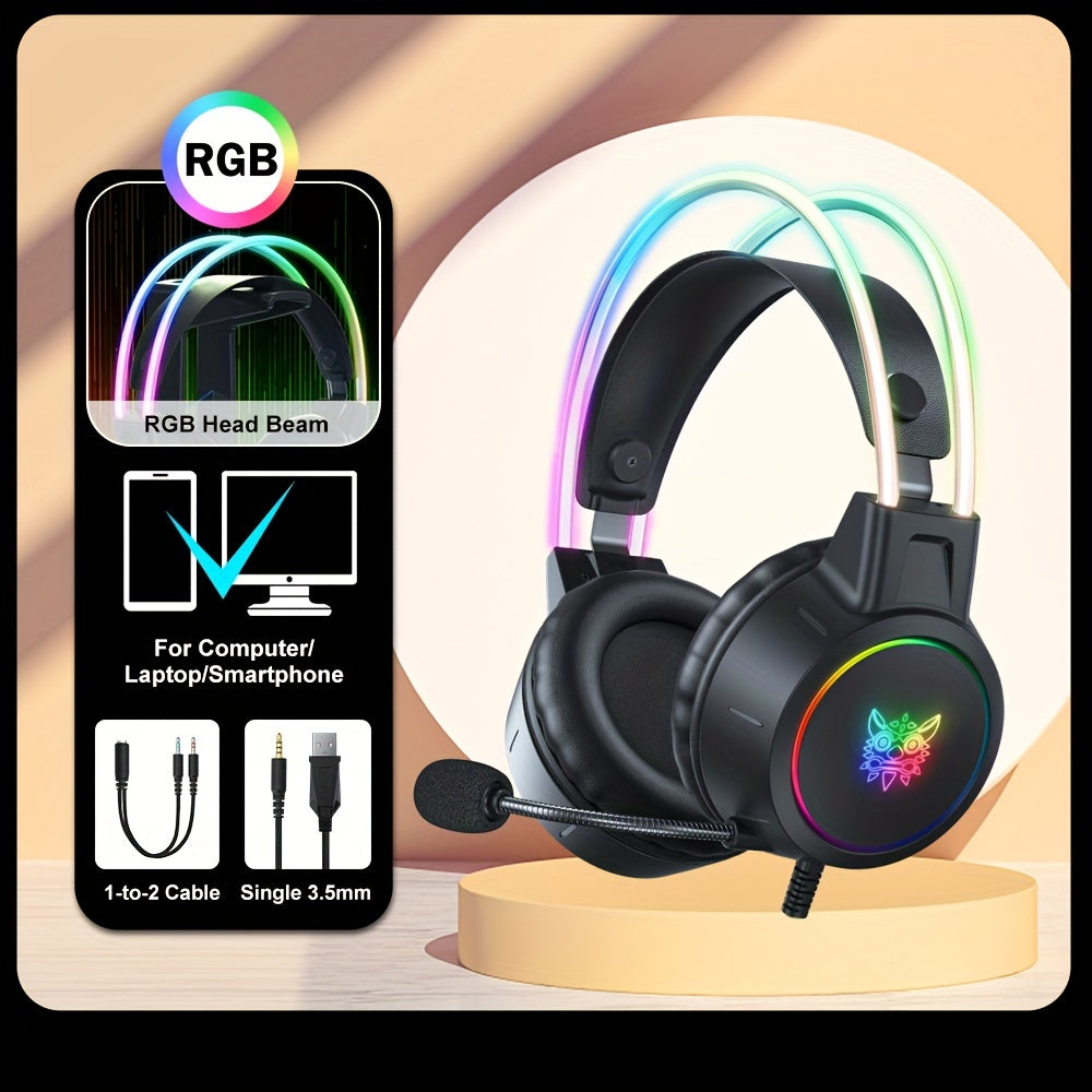 Casque de jeu ONIKUMA pour streaming - Réduction de bruit RGB