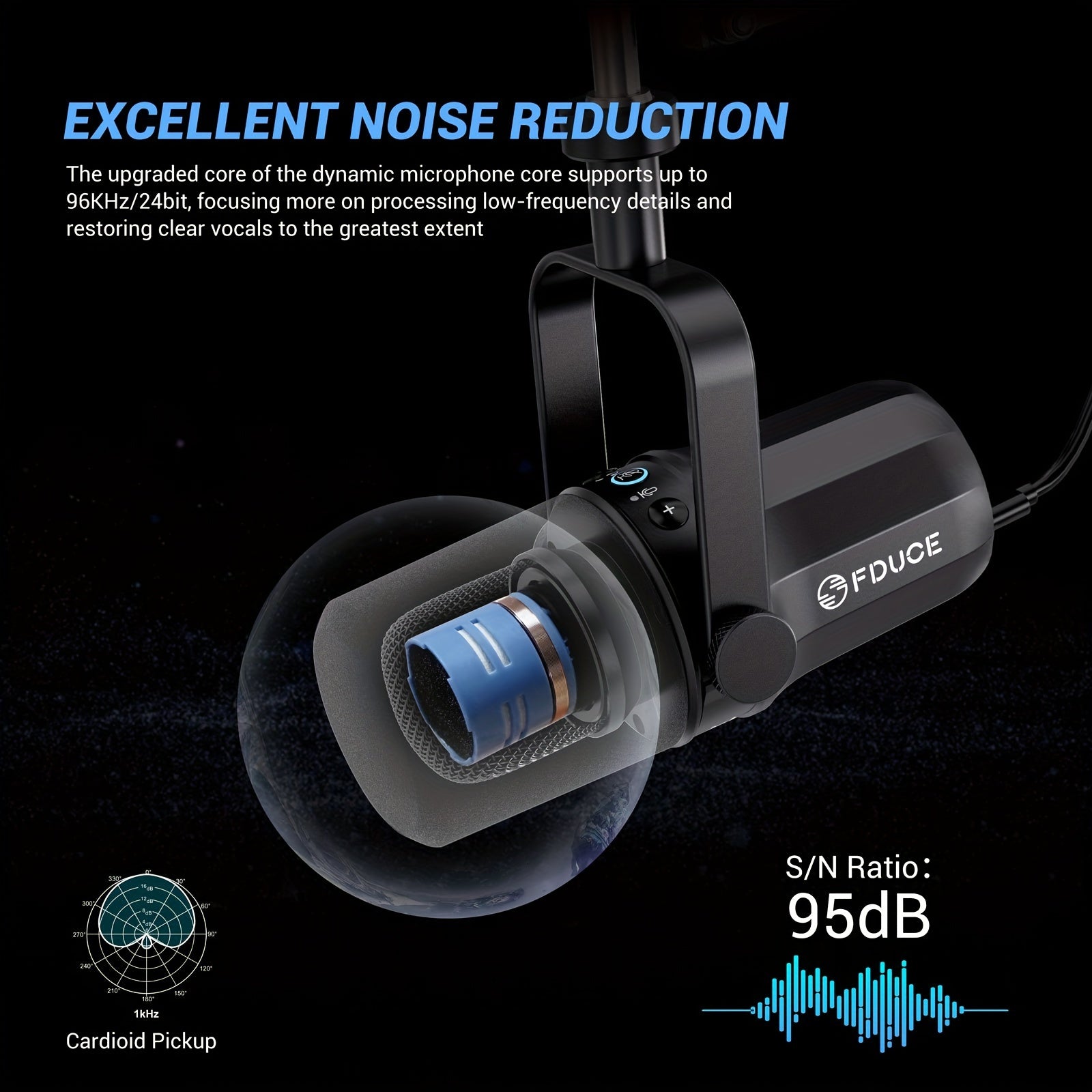 FDUCE SL40 - Microphone à double connexion USB/XLR