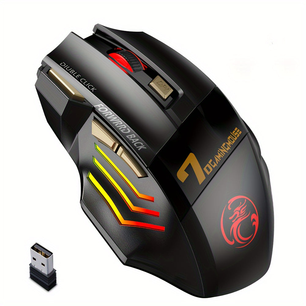 ELFO LARANJA - Wireless Gaming Mouse | RGB Dragon Edition
