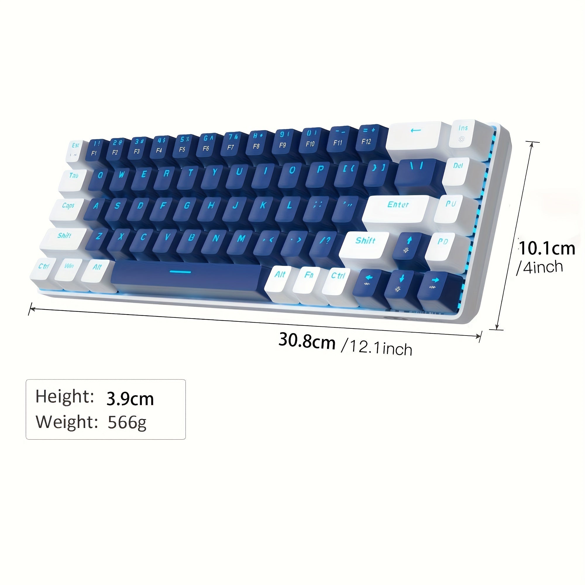 MAGEGEE MK-BOX Mechanical Keyboard - 68 Keys LED
