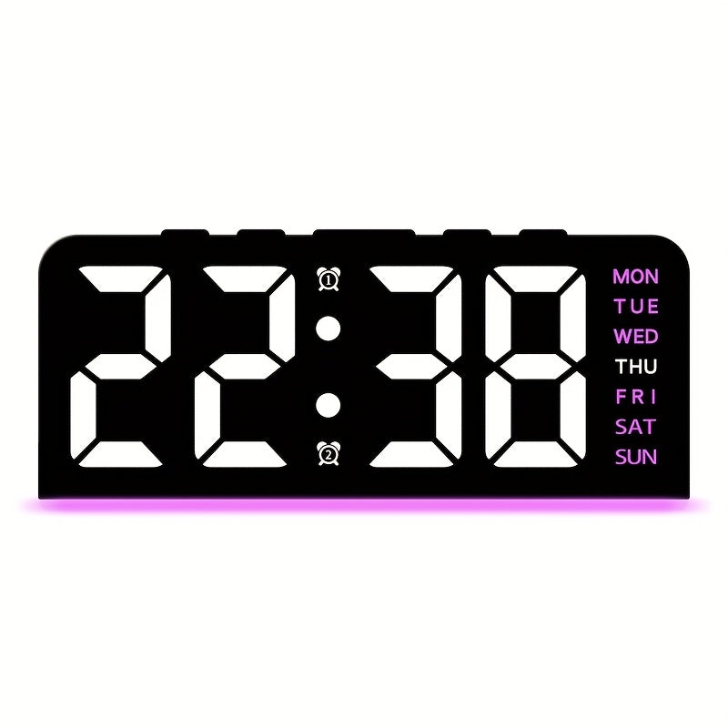 LED Digital Alarm Clock - Ambient Light USB Powered
