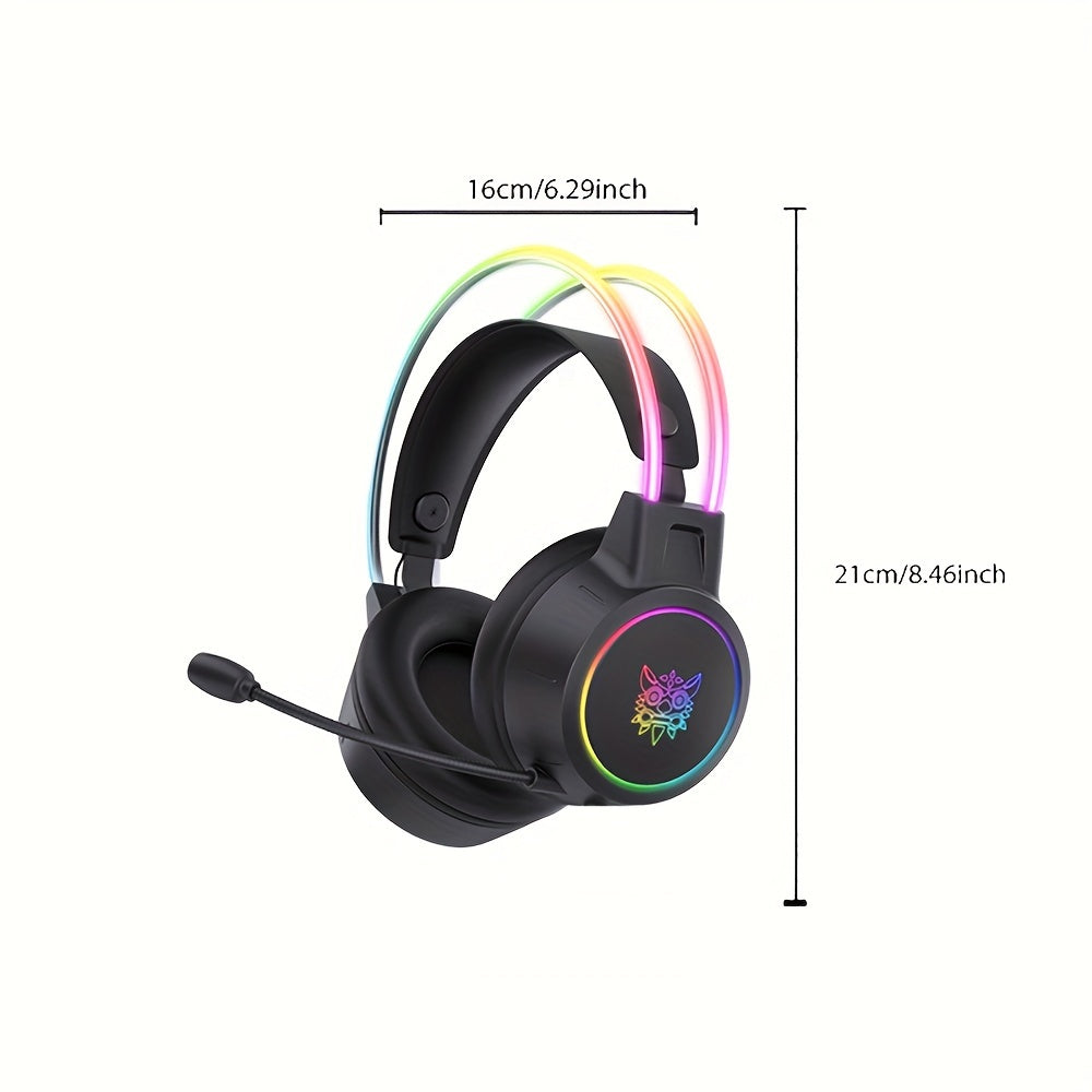 ONIKUMA Streaming Gaming Headset - Noise Canceling RGB