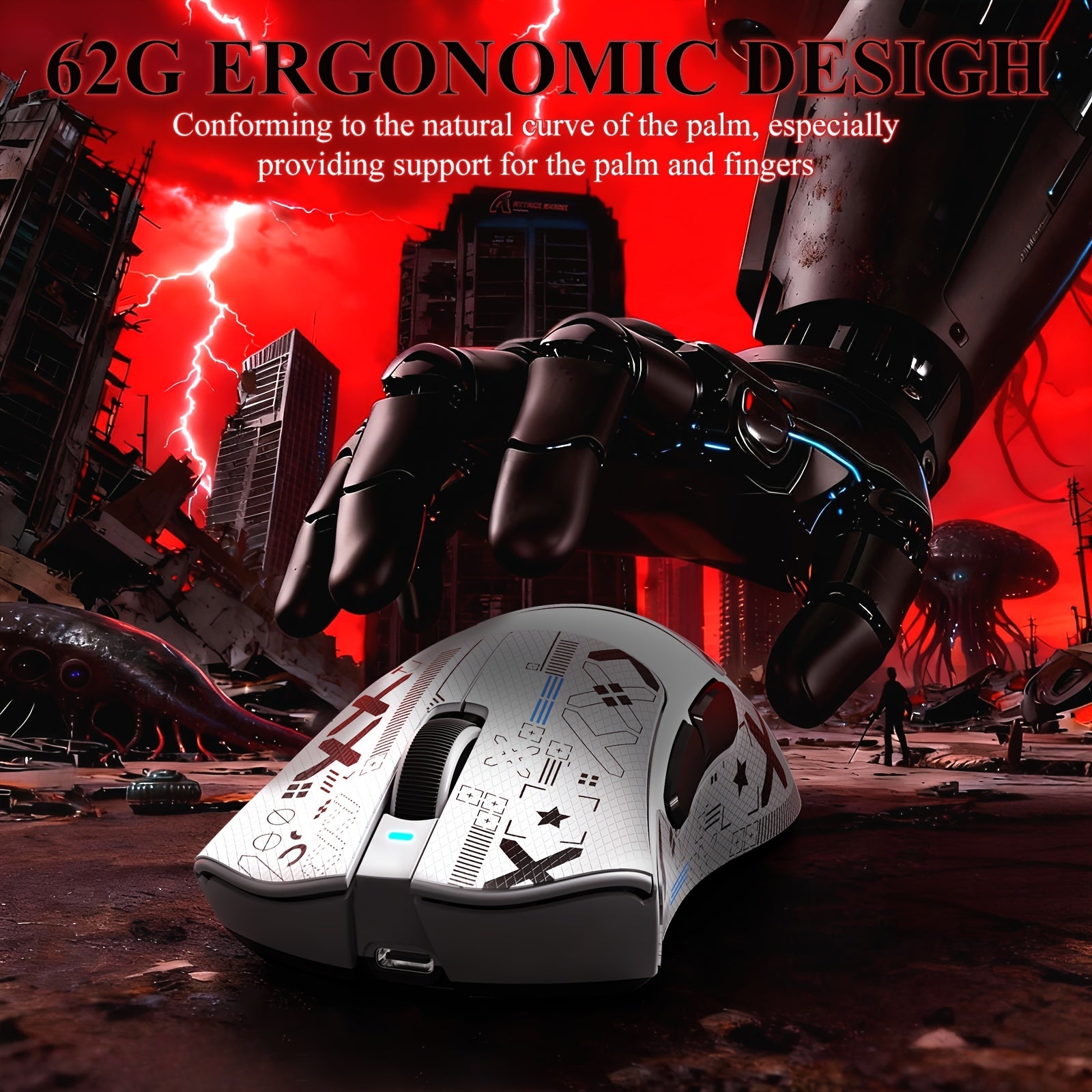 ATTACK SHARK V3PRO - Tri-Mode Gaming Mouse