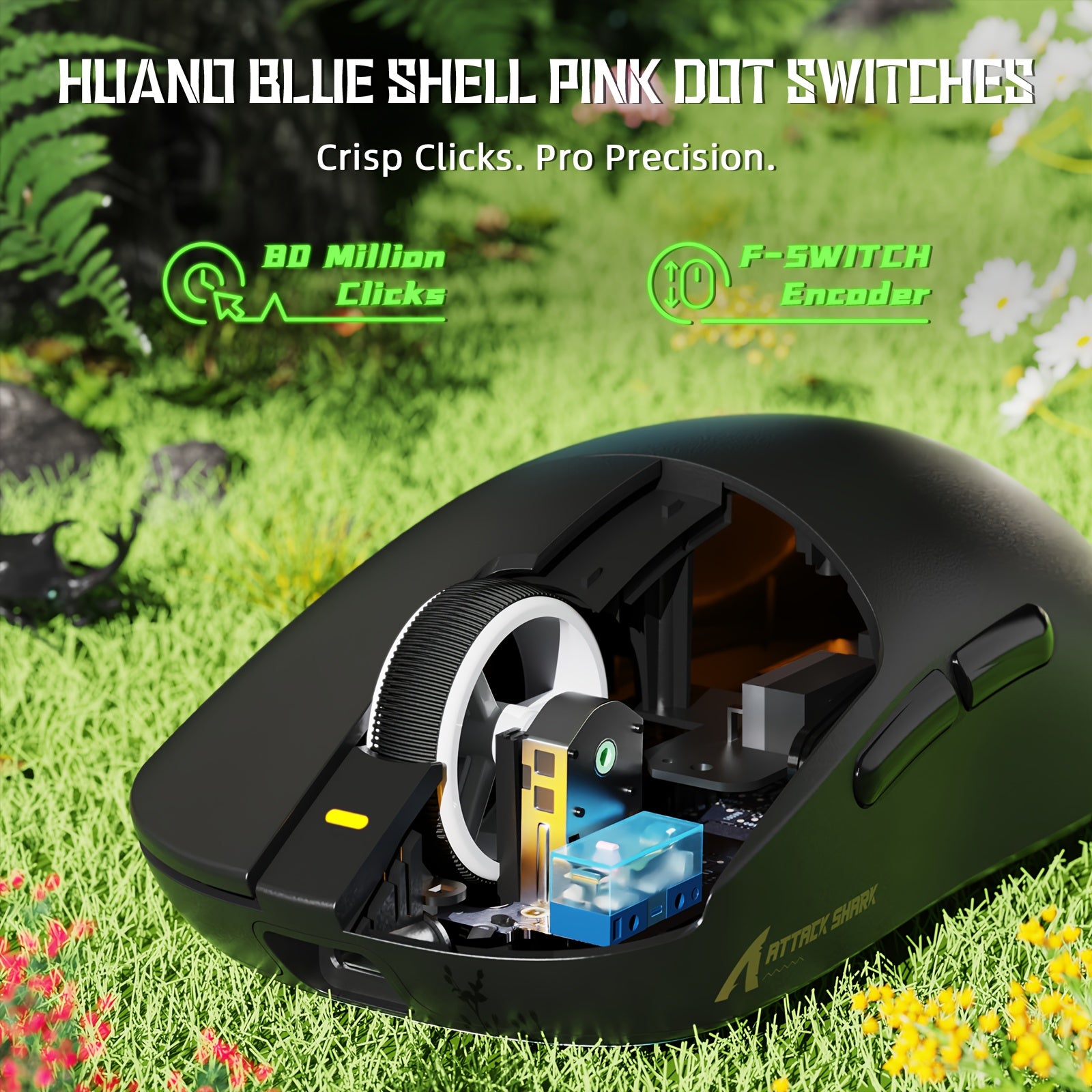 Souris gaming ATTACK SHARK X8 SE - Légère (55 g)