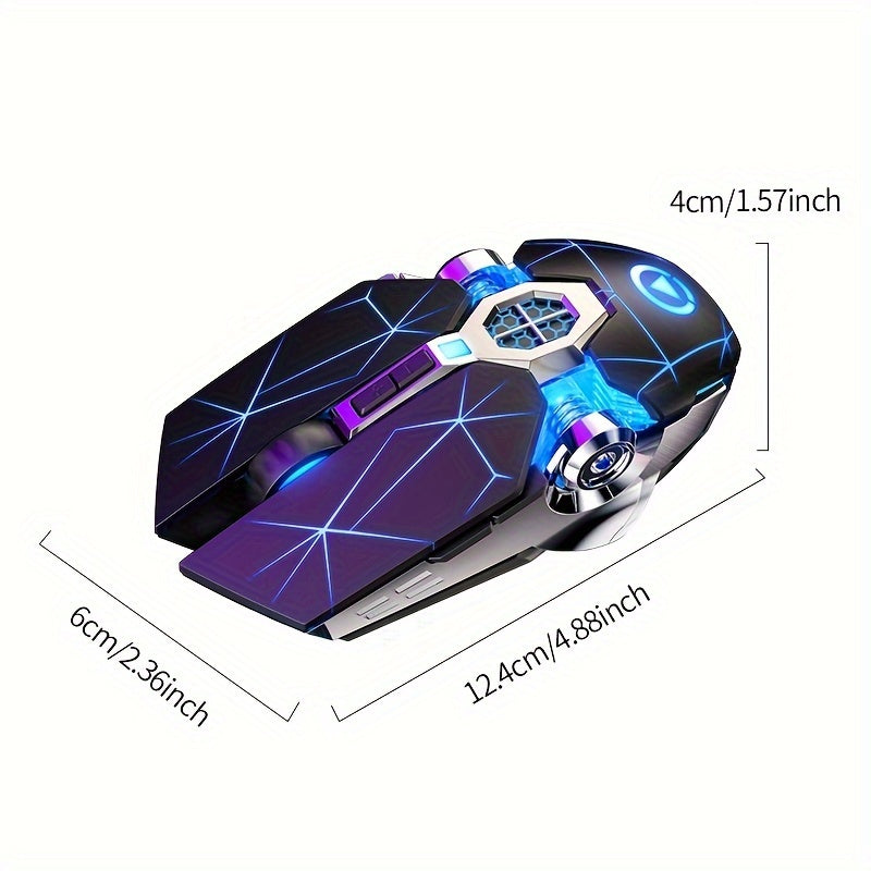 Souris sans fil YINDIAO - Rechargeable RGB silencieuse