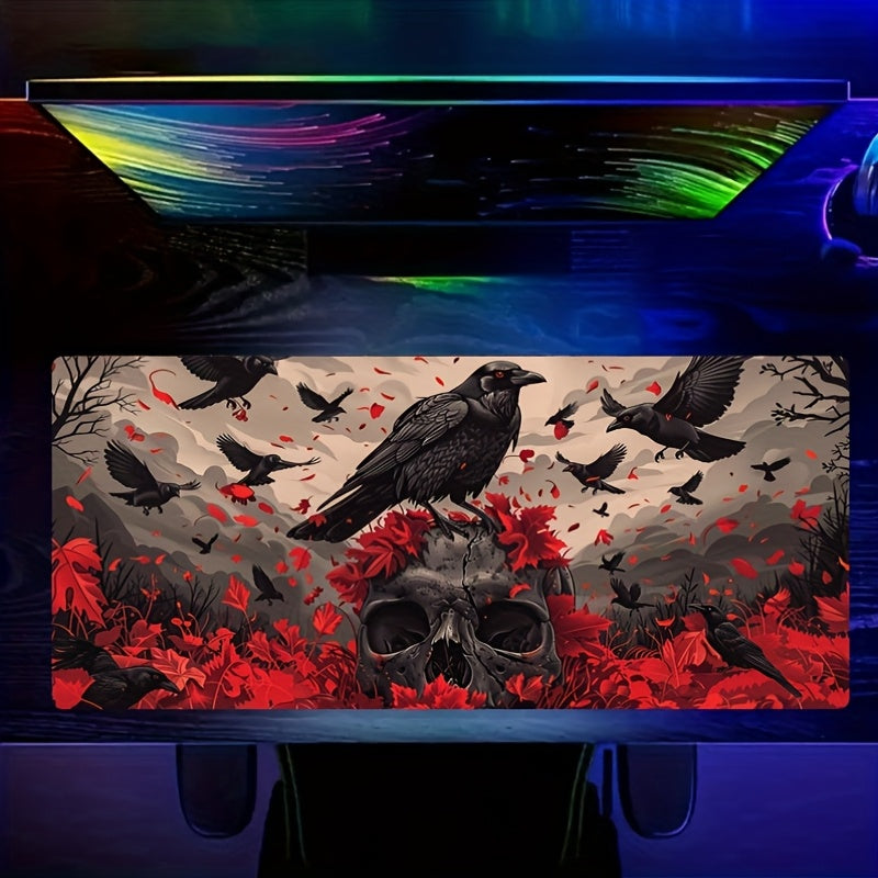 Gothic Skull Gaming Mouse Pad - Large Extended Desk Mat
