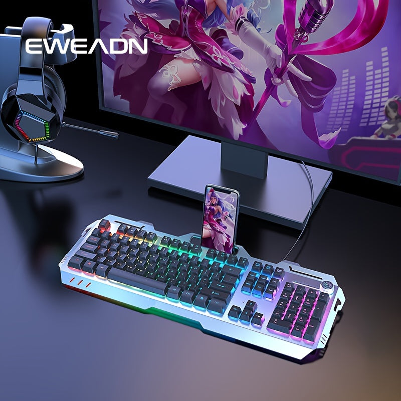 Clavier de jeu EWEADN 104 touches - Molette rétroéclairée par LED