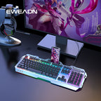 Clavier de jeu EWEADN 104 touches - Molette rétroéclairée par LED