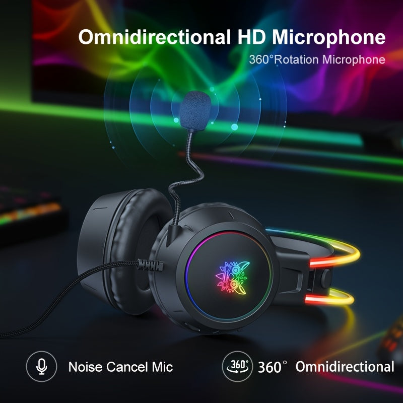 Casque de jeu ONIKUMA pour streaming - Réduction de bruit RGB