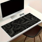 Tapis de souris gaming géométrique abstrait - Design moderne aux lignes épurées