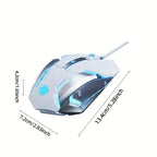 EWEADN - Silent Wired Gaming Mouse | Ergonomic & RGB
