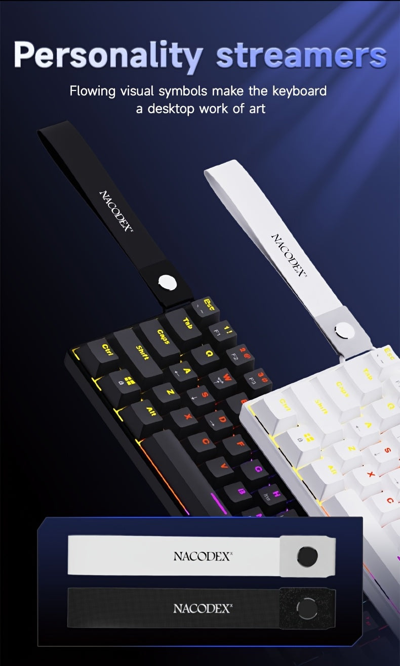 Clavier mécanique AJAZZ NK61 - Touches interchangeables à chaud (rouge)