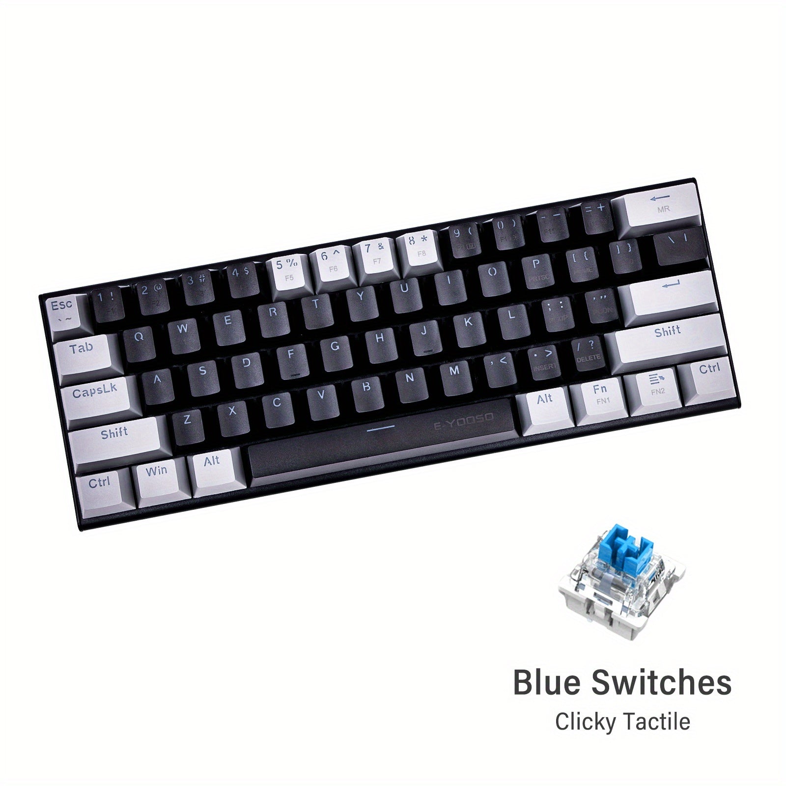 E-YOOSO Z11 Mechanical Keyboard 60% - LED Backlit