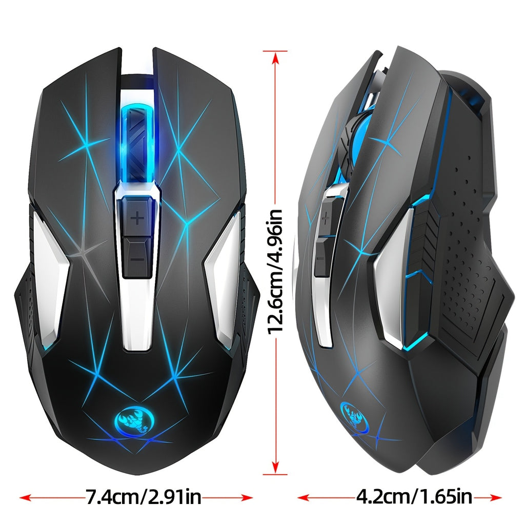 HXSJ T300 Wireless Mouse - 7 Buttons RGB