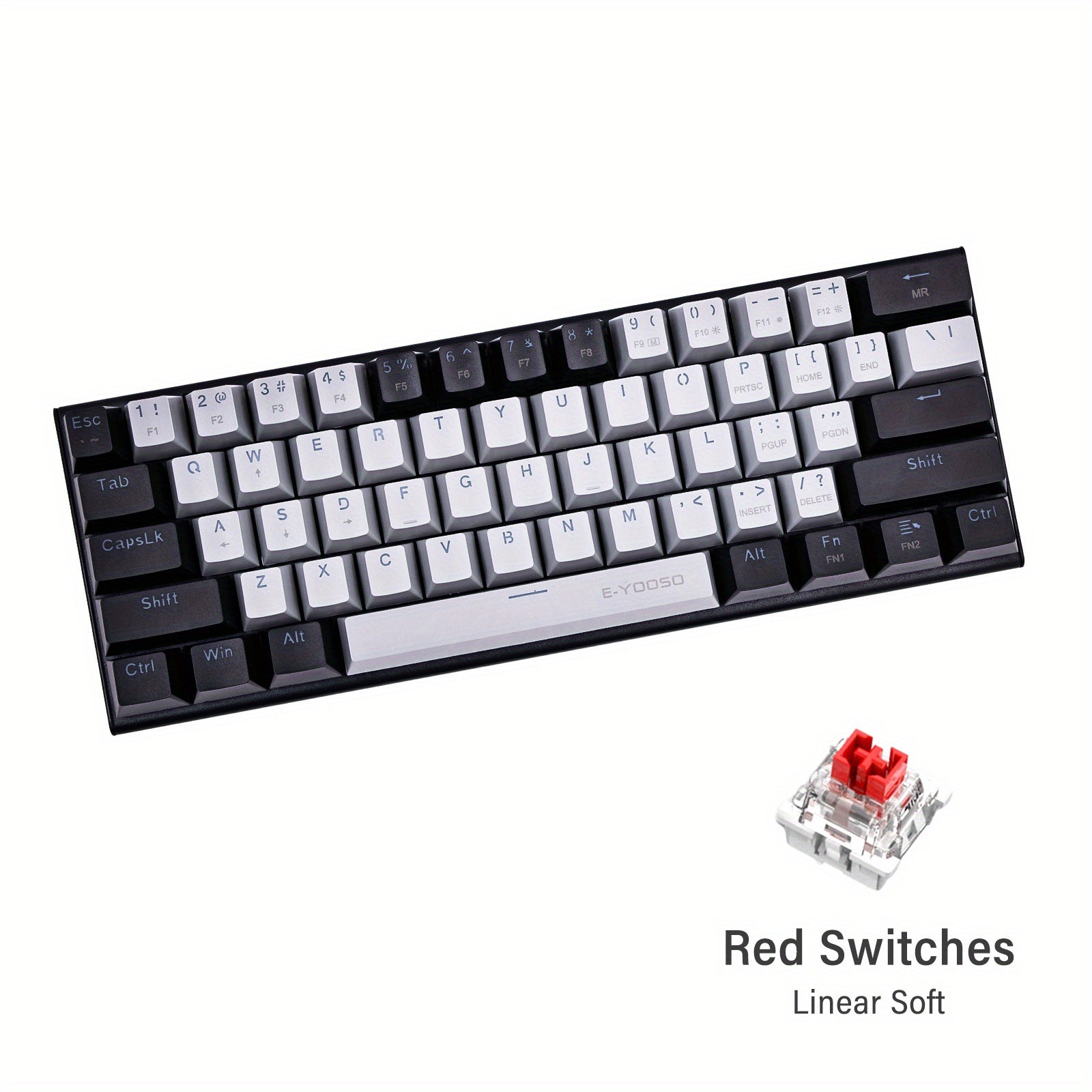 E-YOOSO Z11 Mechanical Keyboard 60% - LED Backlit