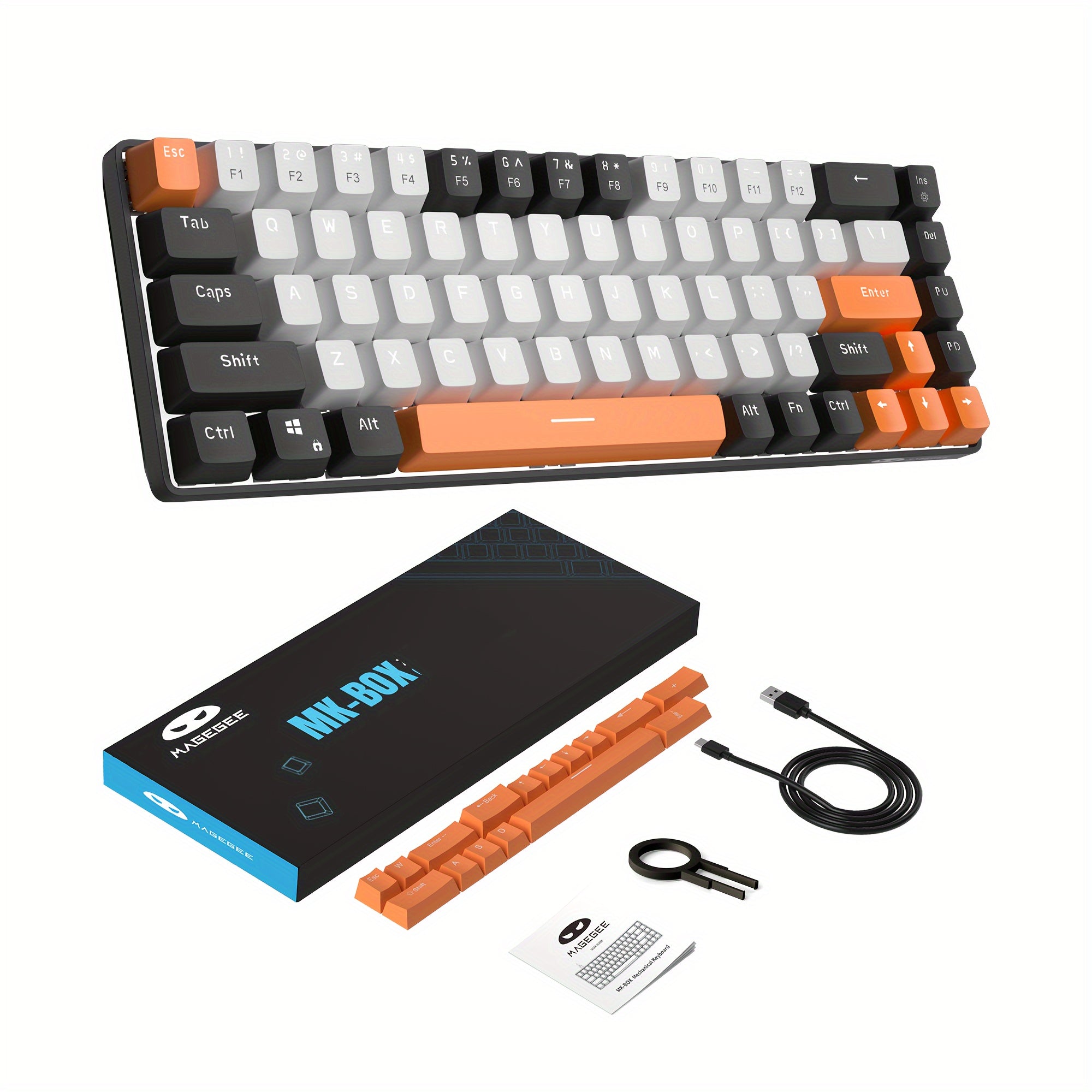 MAGEGEE MK-BOX Mechanical Keyboard - 68 Keys LED