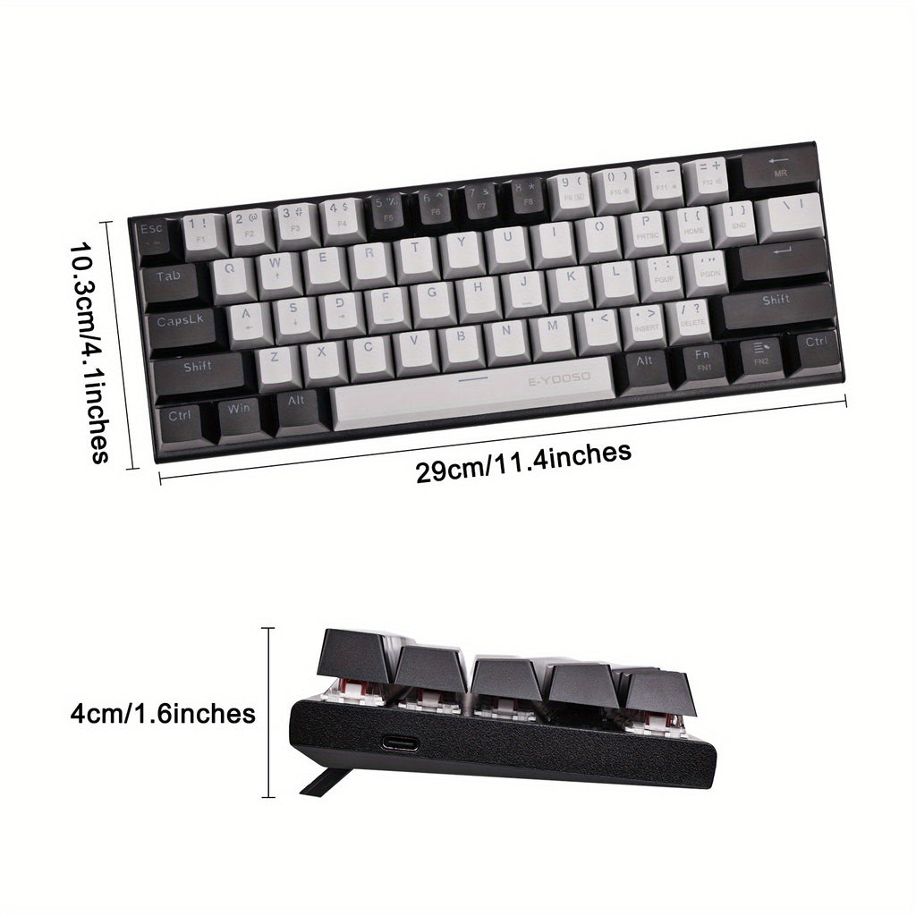 Clavier mécanique E-YOOSO Z11 60 % - Rétroéclairage LED