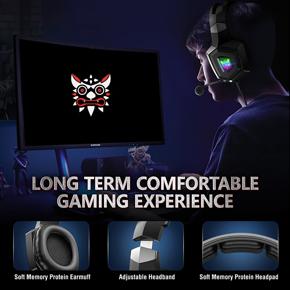 ONIKUMA K8 Wired Gaming Headset with Microphone for PC, PUBG