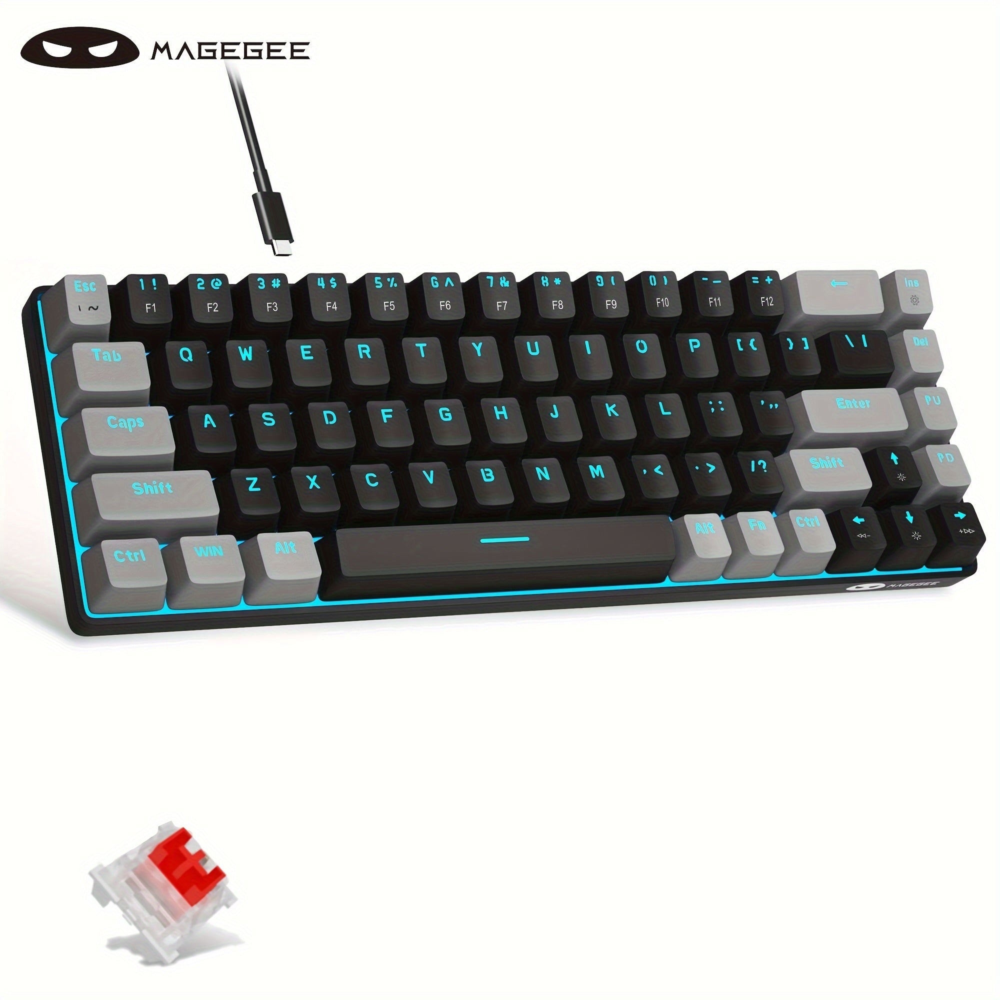 MAGEGEE MK-BOX Mechanical Keyboard - 68 Keys LED