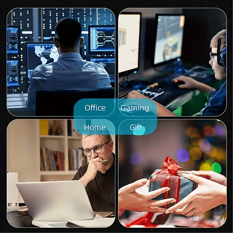 Tapis de souris gaming géométrique abstrait - Design moderne aux lignes épurées