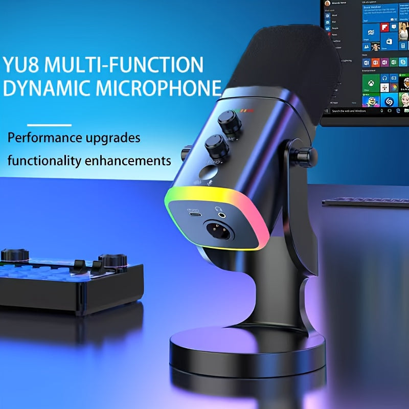 Microphone Gaming USB - RVB et Annulation de Bruit