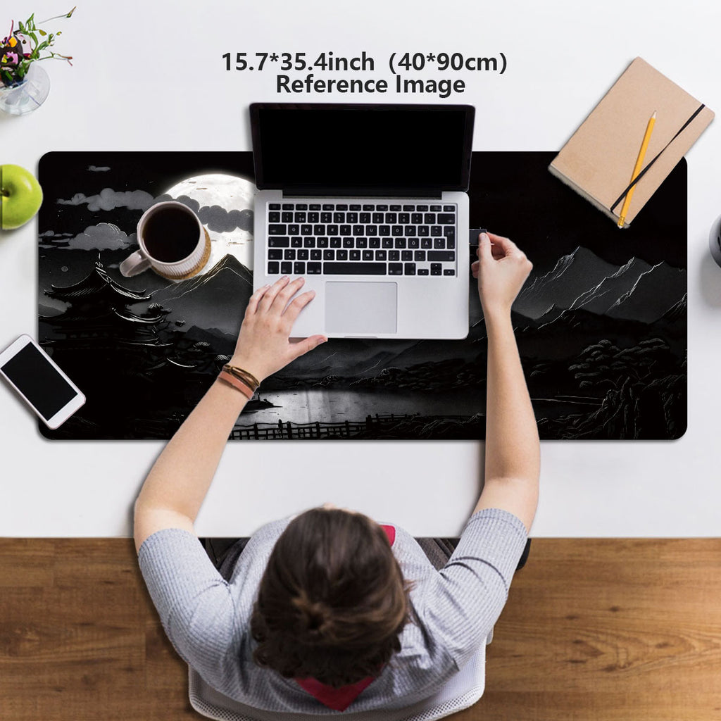 Tapis de souris gaming paysage asiatique - Montagne de la Lune (édition étendue)