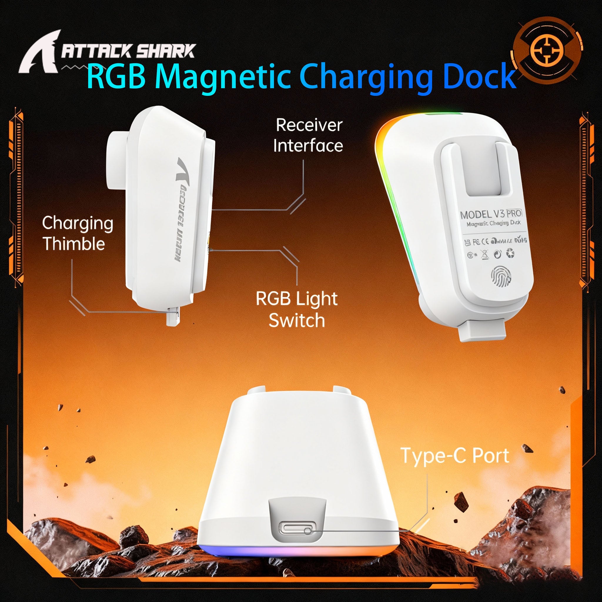 ATTACK SHARK V3PRO - Tri-Mode Gaming Mouse