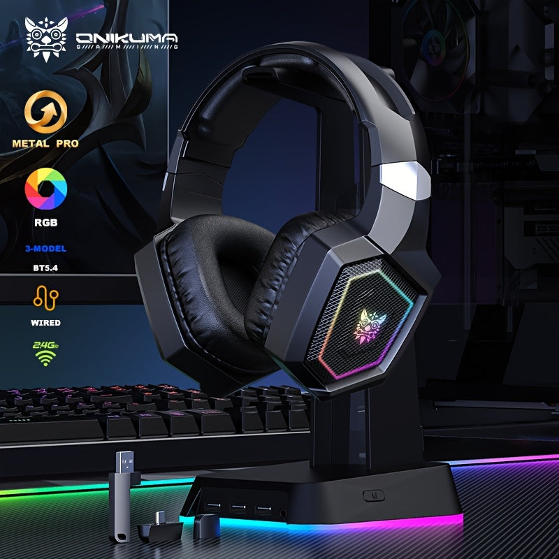 ONIKUMA Wireless Gaming Headset - 50H Battery 2.4GHz