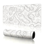 Tapis de souris gaming géométrique abstrait - Design moderne aux lignes épurées