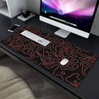 Tapis de souris gaming géométrique abstrait - Design moderne aux lignes épurées