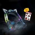 Casque de jeu ONIKUMA à oreilles de chat - Oreilles détachables RGB