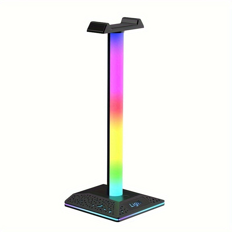 Lumière d'ambiance de jeu pour bureau - Support de casque LED
