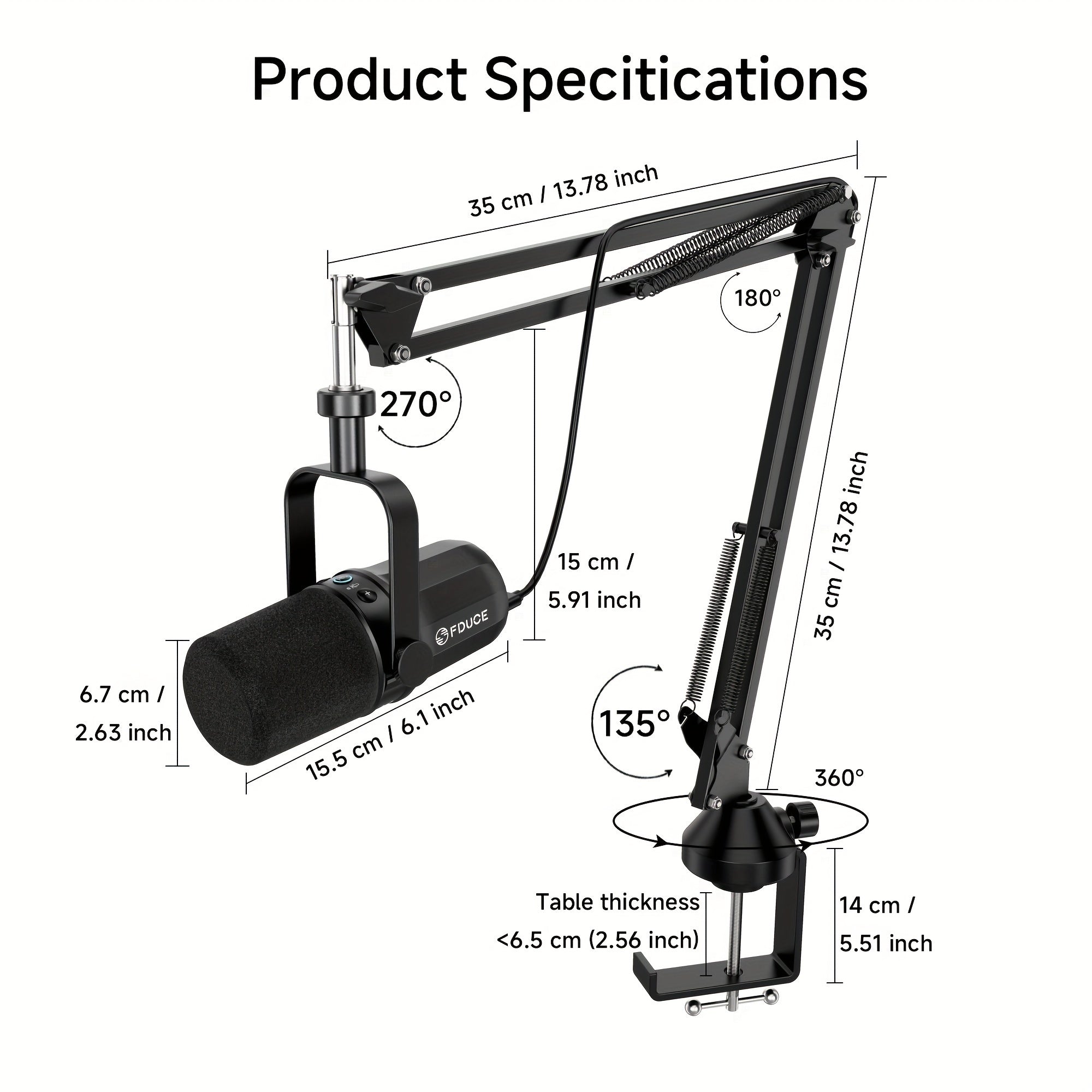 FDUCE SL40 - Microphone à double connexion USB/XLR