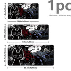 Tapis de souris gaming chat anime gothique - Crâne punk étendu