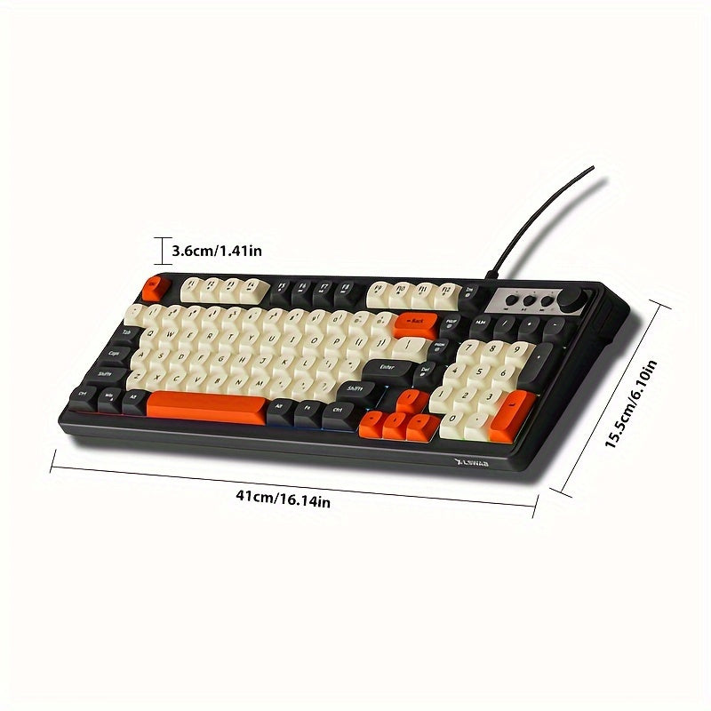 Clavier de jeu EWEADN 98 touches - Rétroéclairage arc-en-ciel