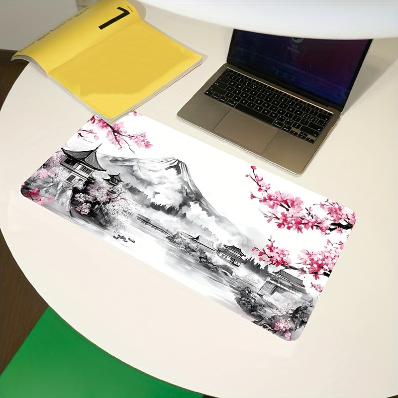 Mount Fuji Cherry Blossom Mouse Pad - Japanese XXL Extended
