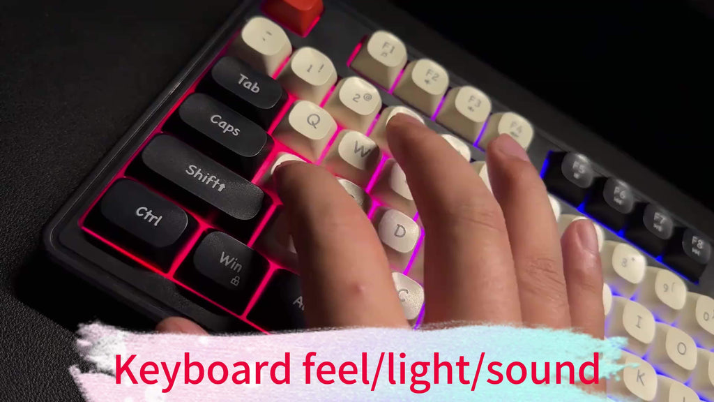 Clavier de jeu EWEADN 98 touches - Rétroéclairage arc-en-ciel