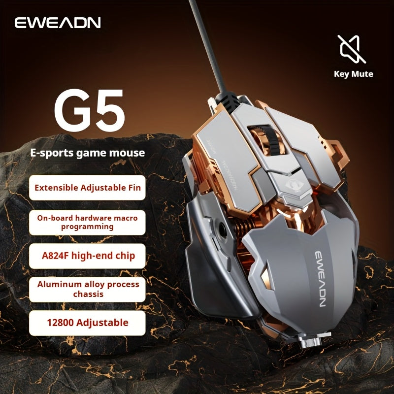 EWEADN G5 Gaming Mouse - 8 Buttons Adjustable
