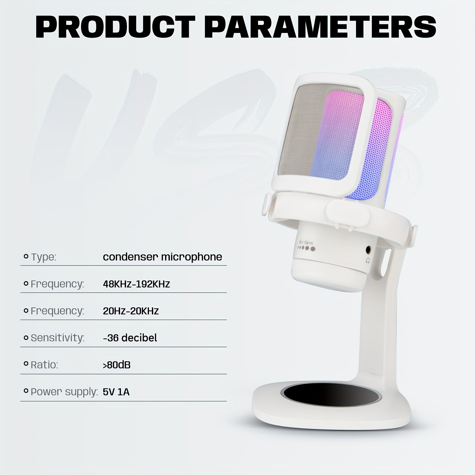 BOLANLE - Microphone de jeu USB à condensateur