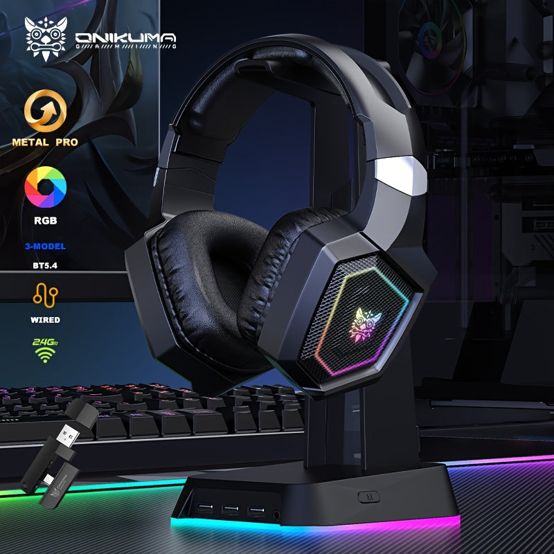 ONIKUMA Wireless Gaming Headset - 50H Battery 2.4GHz