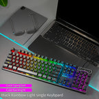 Clavier de jeu silencieux EWEADN - 104 touches LED