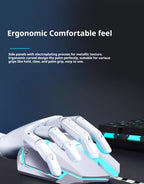 EWEADN - Silent Wired Gaming Mouse | Ergonomic & RGB