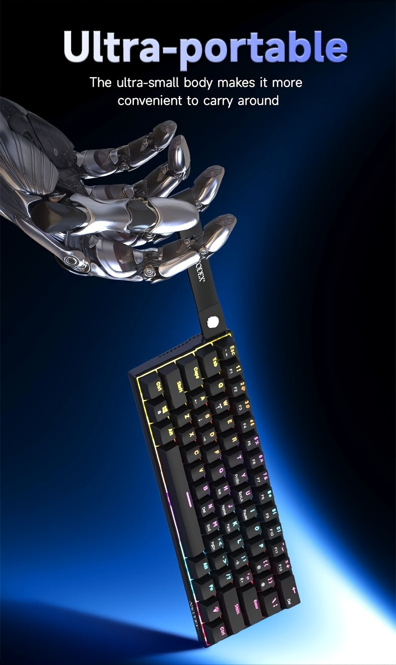 Clavier mécanique AJAZZ NK61 - Touches interchangeables à chaud (rouge)