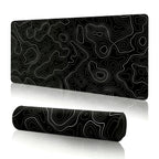 Tapis de souris gaming géométrique abstrait - Design moderne aux lignes épurées