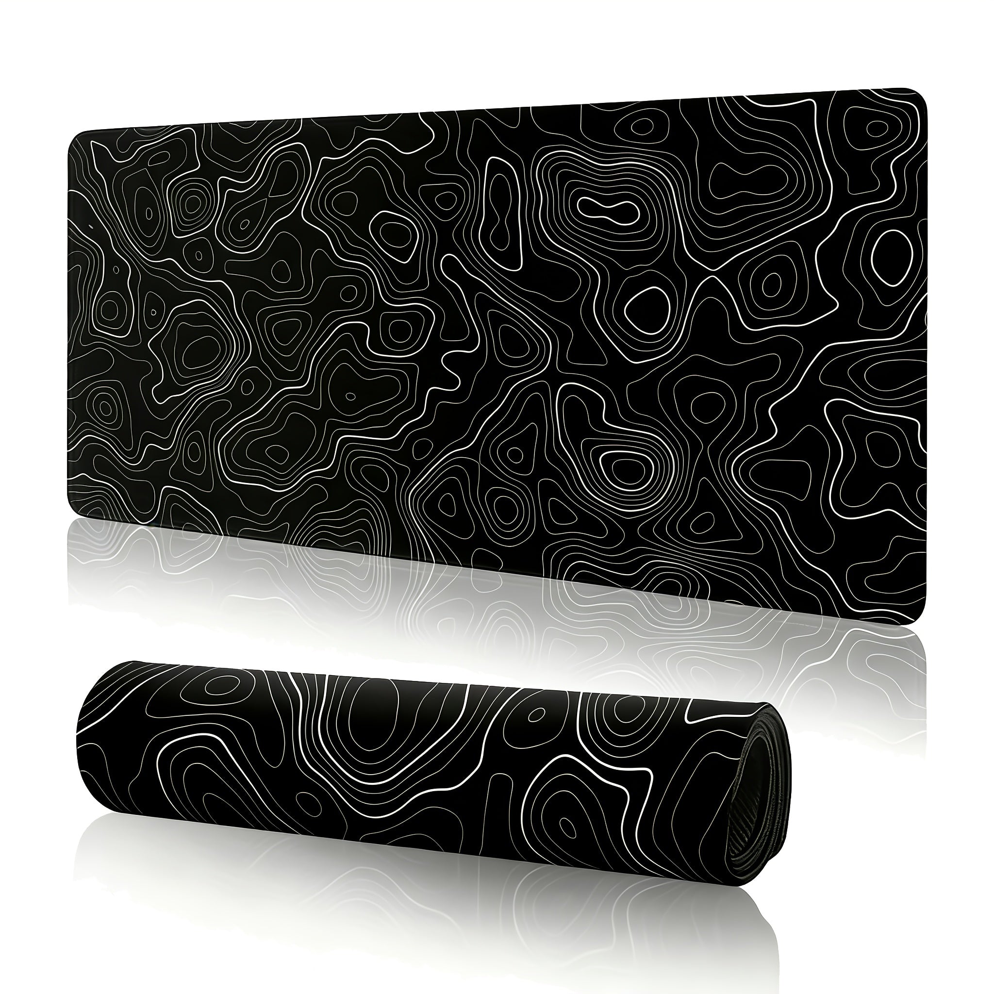 Abstract Geometric Gaming Mouse Pad - Modern Line Design