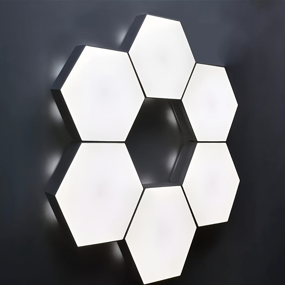 Hexagonal LED Touch Lights - Set of 6 Wall Mounted