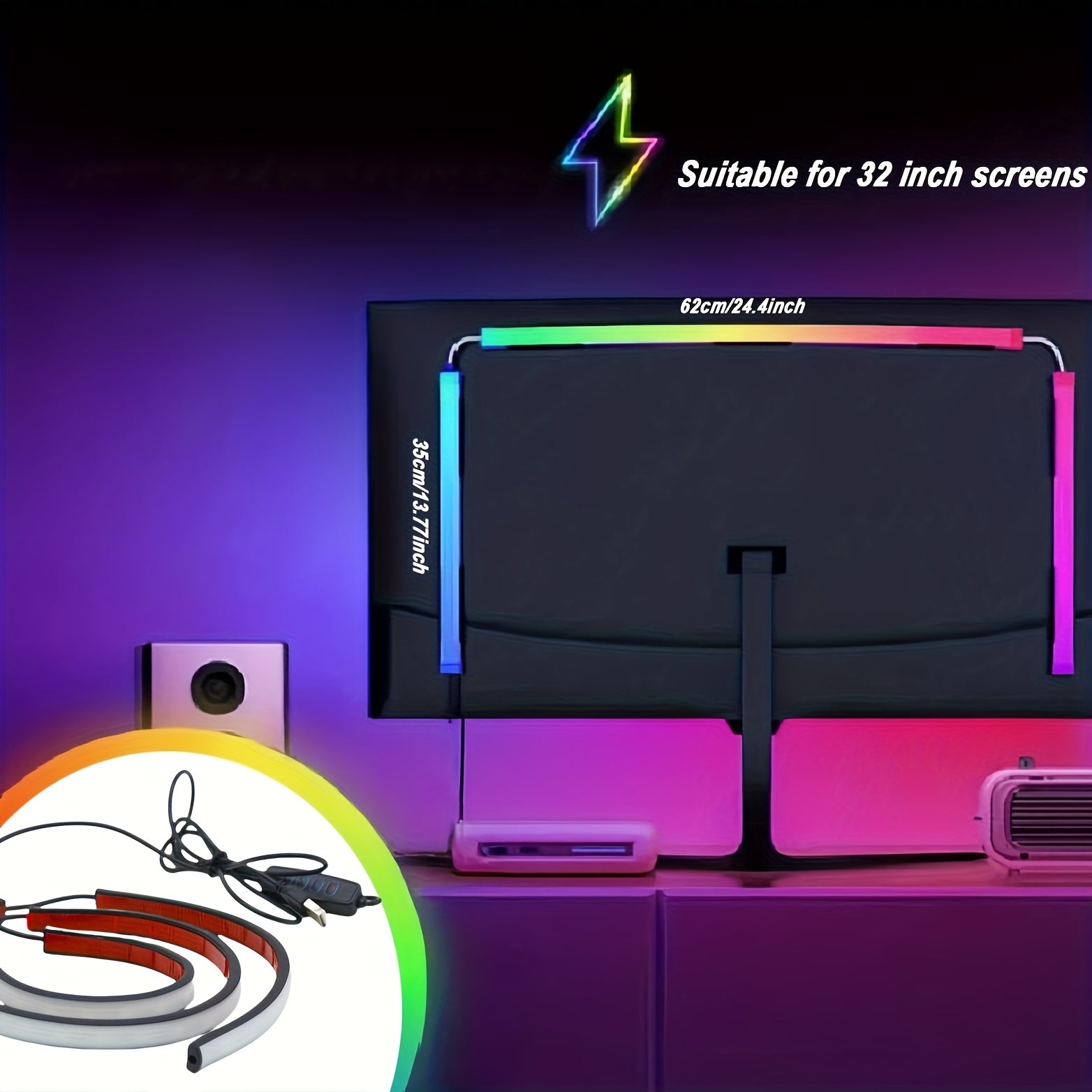 RGB Desktop Light Bar - Touch Control Gaming Setup